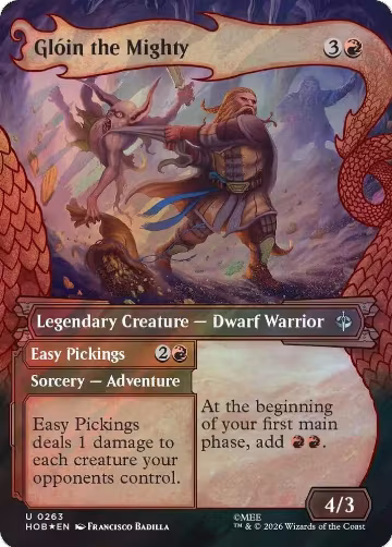 Gloin the Mighty (Showcase) (Surge Foil) (263), The Hobbit — Magic card price