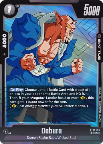 Dabura (ST01-055), Story Booster 01 — DB Fusion card price