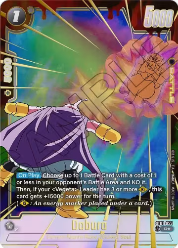 Dabura (Alternate Art) (ST01-055), Story Booster 01 — DB Fusion card price