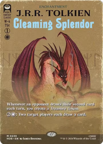 Gleaming Splendor (Borderless) (239), The Hobbit — Magic card price