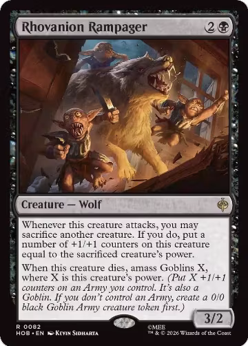 Rhovanion Rampager (82), The Hobbit — Magic card price