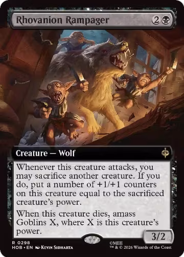 Rhovanion Rampager (Extended Art) (298), The Hobbit — Magic card price