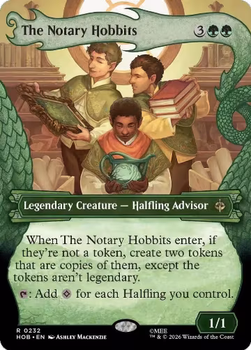 The Notary Hobbits (Showcase) (232), The Hobbit — Magic card price