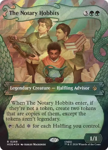 The Notary Hobbits (Showcase) (Surge Foil) (268), The Hobbit — Magic card price