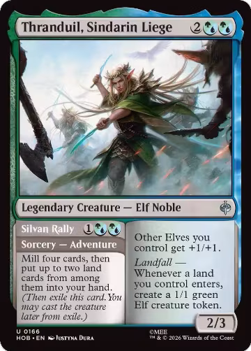 Thranduil, Sindarin Liege (166), The Hobbit — Magic card price