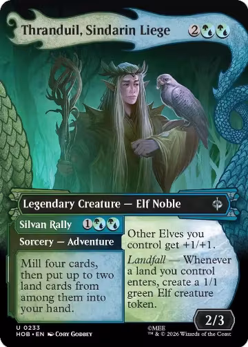 Thranduil, Sindarin Liege (Showcase) (233), The Hobbit — Magic card price