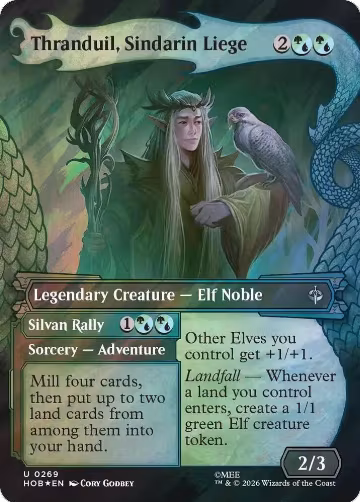 Thranduil, Sindarin Liege (Showcase) (Surge Foil) (269), The Hobbit — Magic card price