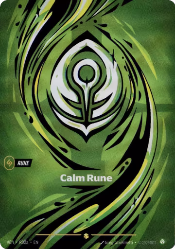 Calm Rune (R02a) (R02a), Vendetta — Riftbound card price