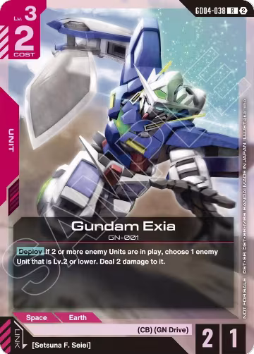 Gundam Exia (GD04-038) (Event Pack 02) (GD04-038), Gundam Promotional Cards — Gundam card price