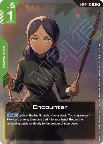 Encounter (Event Pack 02) (GD04-105), Gundam Promotional Cards — Gundam card price