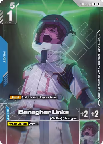 Banagher Links (Newtype Challenge 2026 Mission 4) (GD01-088), Gundam Promotional Cards — Gundam card price