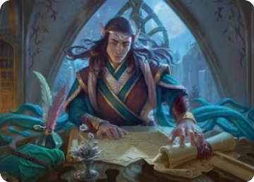 Elrond, Moon-Reader Art Card (9), Art Series: The Hobbit — Magic card price
