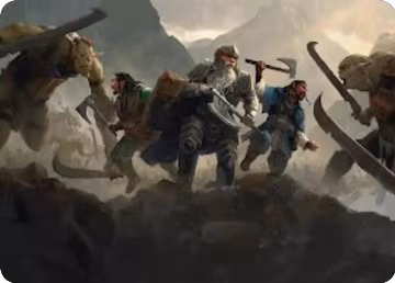 Struggle of Howling Steel Art Card (51), Art Series: The Hobbit — Magic card price