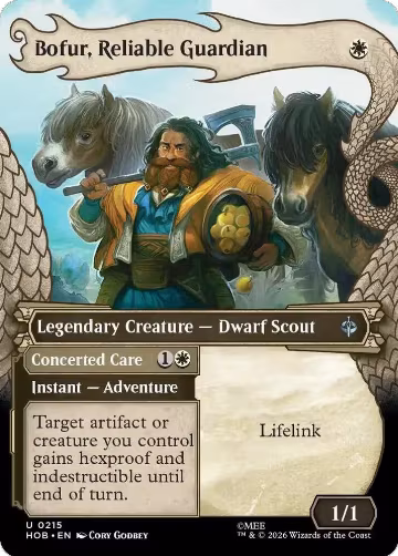 Bofur, Reliable Guardian (Showcase) (215), The Hobbit — Magic card price