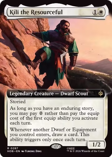 Kili the Resourceful (Extended Art) (287), The Hobbit — Magic card price
