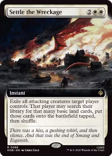 Settle the Wreckage (Extended Art) (288), The Hobbit — Magic card price