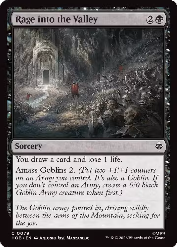 Rage into the Valley (79), The Hobbit — Magic card price