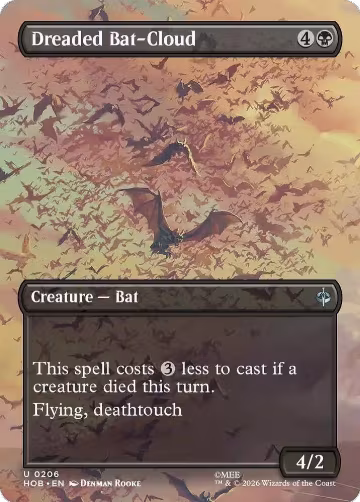 Dreaded Bat-Cloud (Borderless) (206), The Hobbit — Magic card price