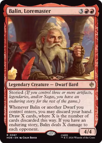 Balin, Loremaster (87), The Hobbit — Magic card price