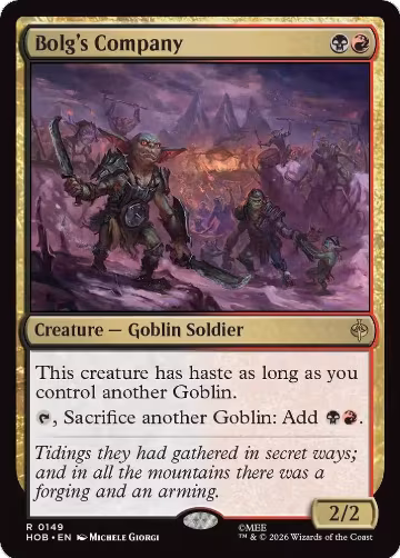 Bolg's Company (149), The Hobbit — Magic card price