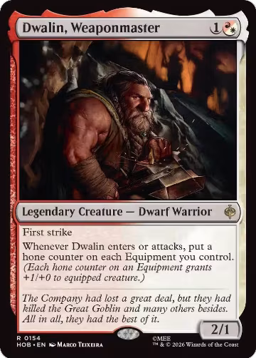 Dwalin, Weaponmaster (154), The Hobbit — Magic card price