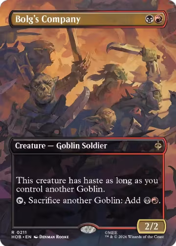 Bolg's Company (Borderless) (211), The Hobbit — Magic card price