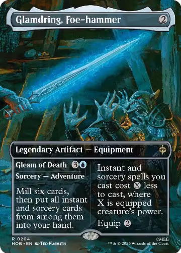 Glamdring, Foe-hammer (Borderless) (204), The Hobbit — Magic card price