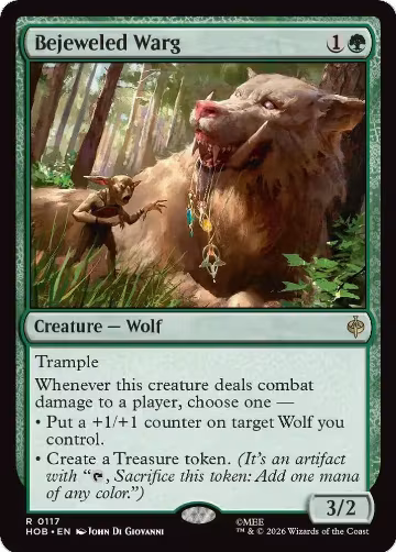 Bejeweled Warg (117), The Hobbit — Magic card price