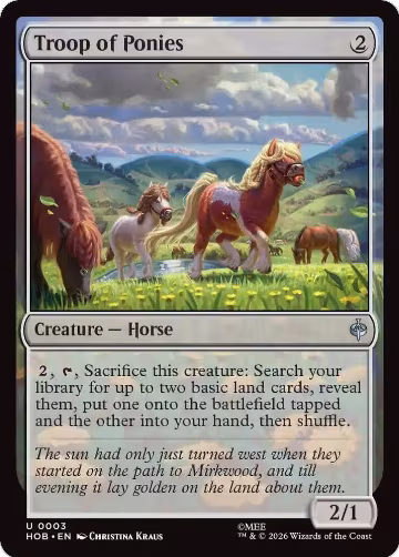 Troop of Ponies (3), The Hobbit — Magic card price