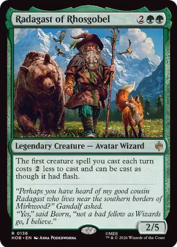 Radagast of Rhosgobel (136), The Hobbit — Magic card price