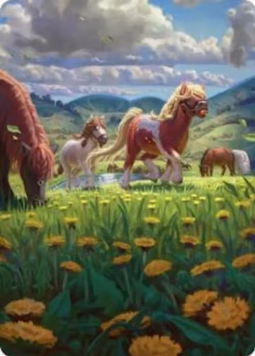 Troop of Ponies Art Card (1), Art Series: The Hobbit — Magic card price