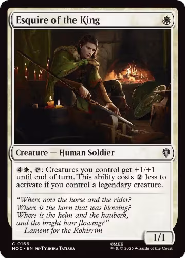 Esquire of the King (166), The Hobbit: Eternal-Legal — Magic card price