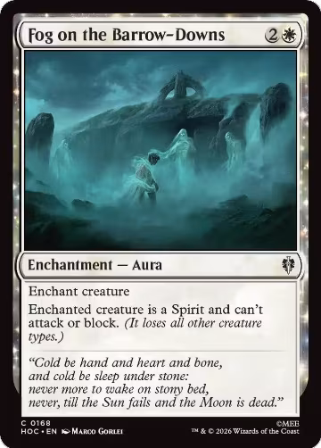 Fog on the Barrow-Downs (168), The Hobbit: Eternal-Legal — Magic card price