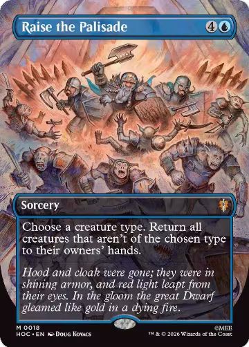 Raise the Palisade (Borderless) (18), The Hobbit: Eternal-Legal — Magic card price