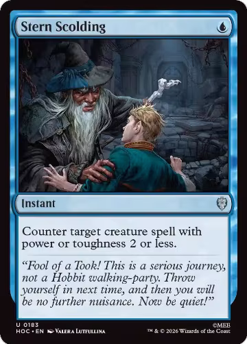 Stern Scolding (183), The Hobbit: Eternal-Legal — Magic card price