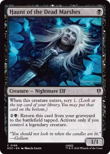 Haunt of the Dead Marshes (186), The Hobbit: Eternal-Legal — Magic card price