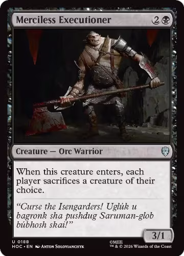 Merciless Executioner (188), The Hobbit: Eternal-Legal — Magic card price