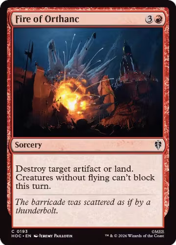Fire of Orthanc (193), The Hobbit: Eternal-Legal — Magic card price