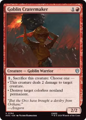 Goblin Cratermaker (194), The Hobbit: Eternal-Legal — Magic card price