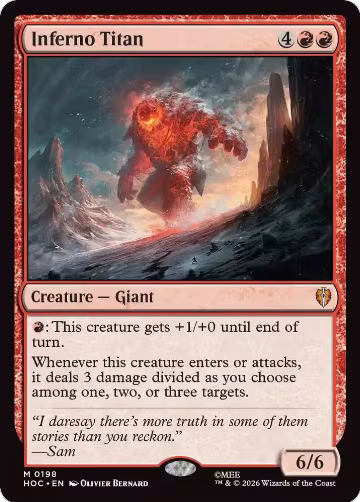 Inferno Titan (198), The Hobbit: Eternal-Legal — Magic card price
