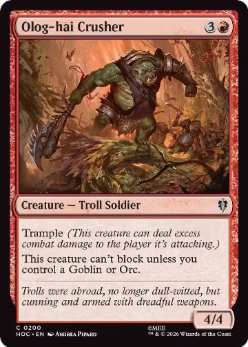Olog-hai Crusher (200), The Hobbit: Eternal-Legal — Magic card price