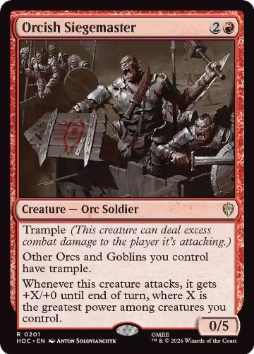 Orcish Siegemaster (201), The Hobbit: Eternal-Legal — Magic card price