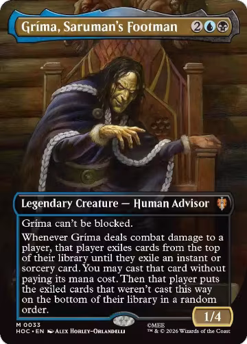 Grima, Saruman's Footman (Borderless) (33), The Hobbit: Eternal-Legal — Magic card price