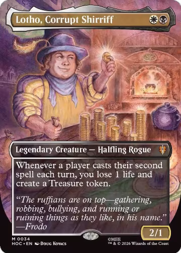Lotho, Corrupt Shirriff (Borderless) (34), The Hobbit: Eternal-Legal — Magic card price
