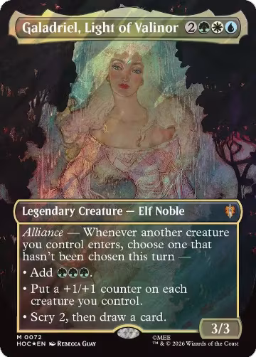 Galadriel, Light of Valinor (Borderless) (Surge Foil) (72) — card price