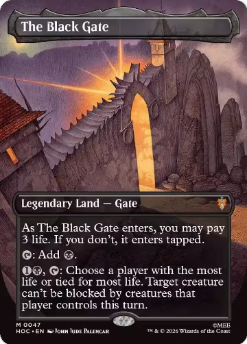 The Black Gate (Borderless) (47), The Hobbit: Eternal-Legal — Magic card price