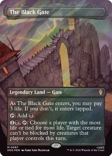 The Black Gate (Borderless) (Surge Foil) (87), The Hobbit: Eternal-Legal — Magic card price