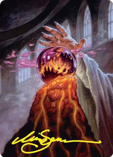 Palantir of Orthanc Art Card (Gold-Stamped Signature) (37), Art Series: The Hobbit — Magic card price