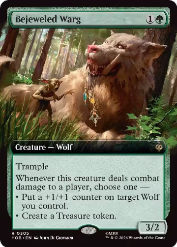 Bejeweled Warg (Extended Art) (305), The Hobbit — Magic card price