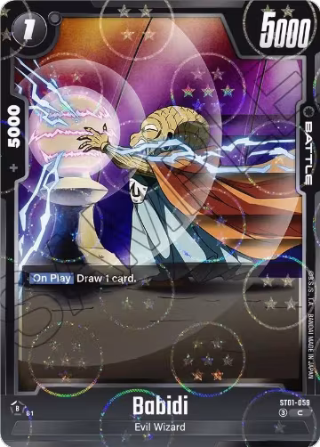 Babidi - ST01-059 (Dragon Ball Pattern) (ST01-059), Story Booster 01 — DB Fusion card price